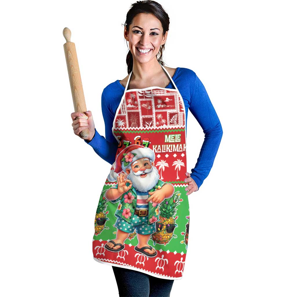 Mele Kalikimaka Hawaii Christmas Apron Funny Santa 67 Gen Alpha Slang - Polynesian Pride