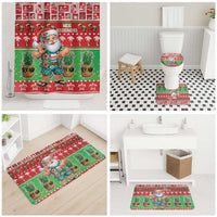 Mele Kalikimaka Hawaii Christmas Bathroom Set Funny Santa 67 Gen Alpha Slang - Polynesian Pride