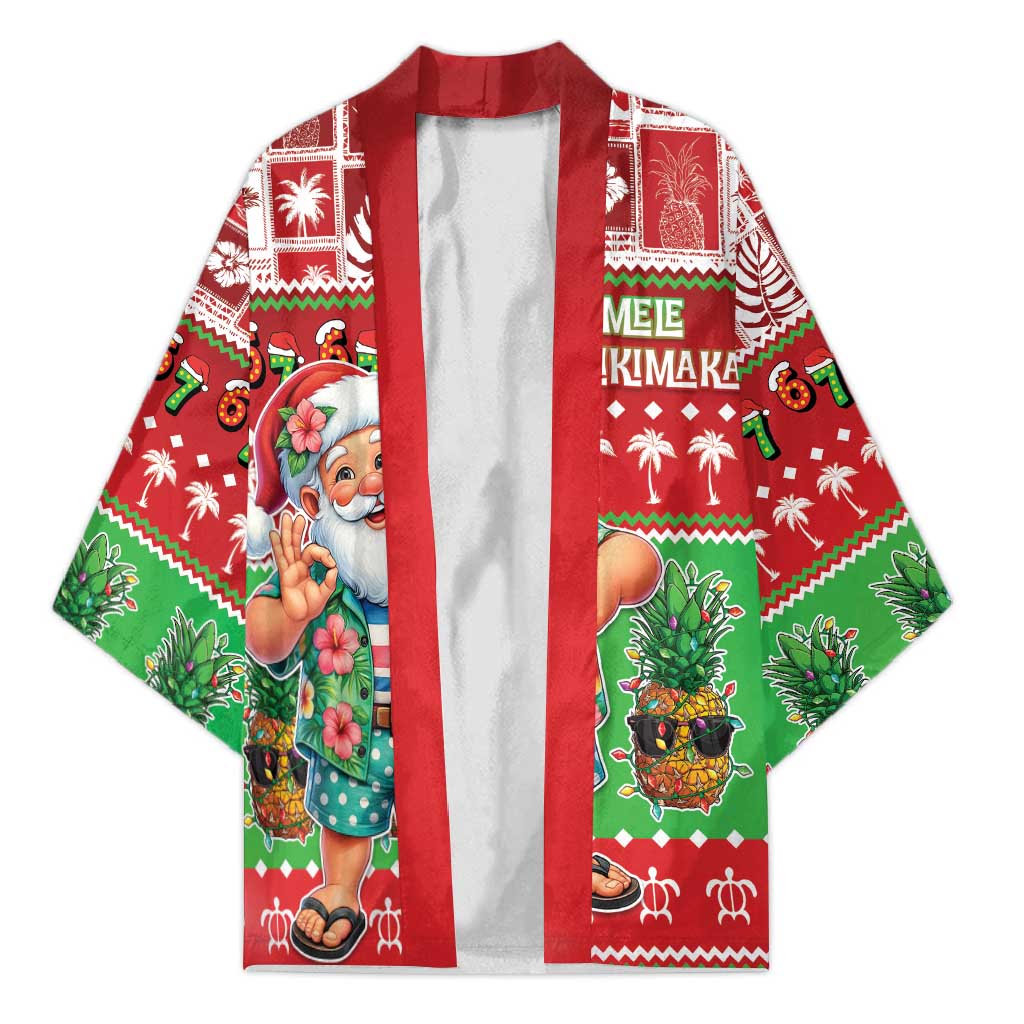 Mele Kalikimaka Hawaii Christmas Kimono Funny Santa 67 Gen Alpha Slang - Polynesian Pride