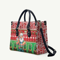 Mele Kalikimaka Hawaii Christmas Leather Bag Funny Santa 67 Gen Alpha Slang - Polynesian Pride