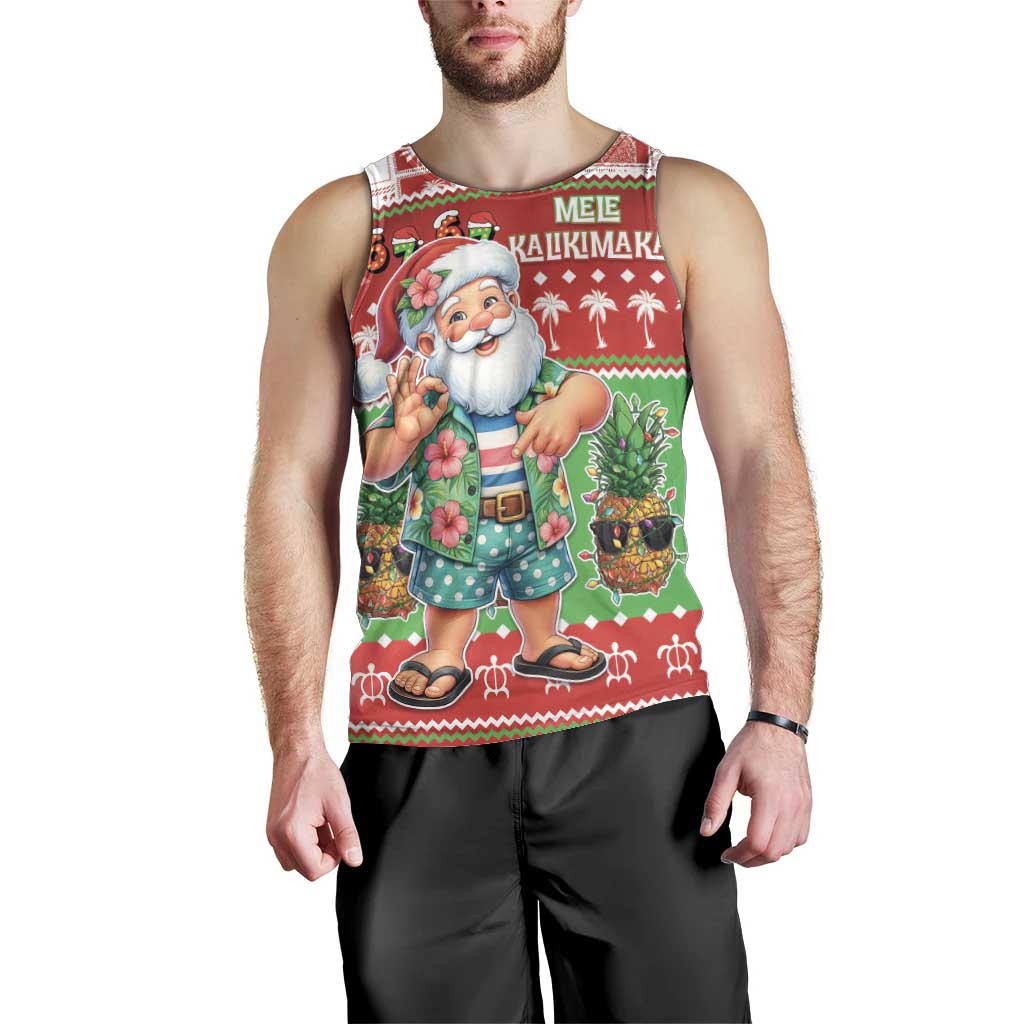 Mele Kalikimaka Hawaii Christmas Men Tank Top Funny Santa 67 Gen Alpha Slang - Polynesian Pride