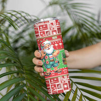 Mele Kalikimaka Hawaii Christmas Skinny Tumbler Funny Santa 67 Gen Alpha Slang - Polynesian Pride