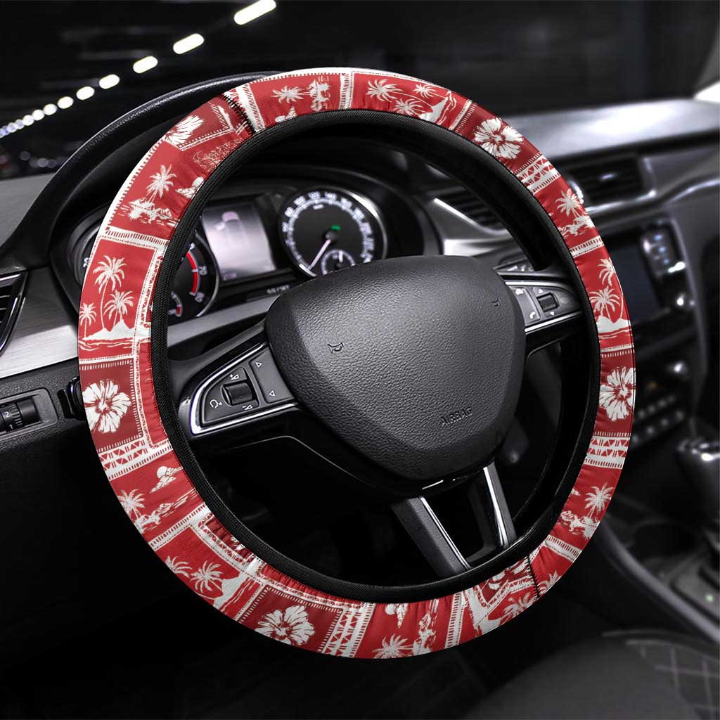 Mele Kalikimaka Hawaii Christmas Steering Wheel Cover Funny Santa 67 Gen Alpha Slang - Polynesian Pride