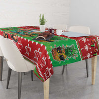 Mele Kalikimaka Hawaii Christmas Tablecloth Funny Santa 67 Gen Alpha Slang - Polynesian Pride