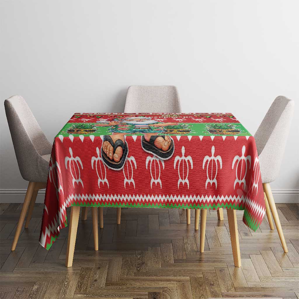 Mele Kalikimaka Hawaii Christmas Tablecloth Funny Santa 67 Gen Alpha Slang - Polynesian Pride