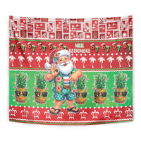 Mele Kalikimaka Hawaii Christmas Tapestry Funny Santa 67 Gen Alpha Slang - Polynesian Pride