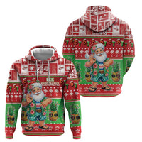 Mele Kalikimaka Hawaii Christmas Zip Hoodie Funny Santa 67 Gen Alpha Slang - Polynesian Pride