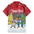 Personalised Christmas In July Hawaiian Shirt Funny Dabbing Dance Koala And Blue Penguins