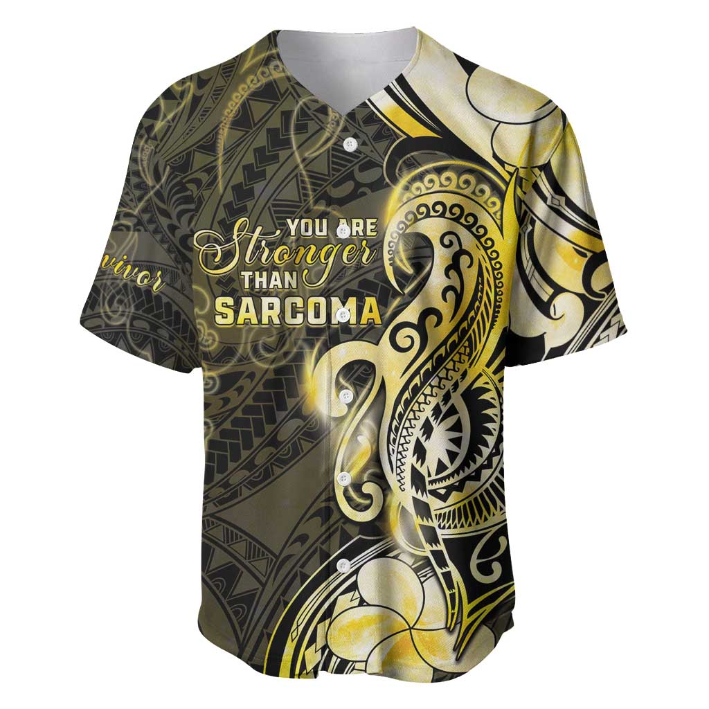 Sarcoma Awareness Baseball Jersey You Are Stronger Than Sarcoma