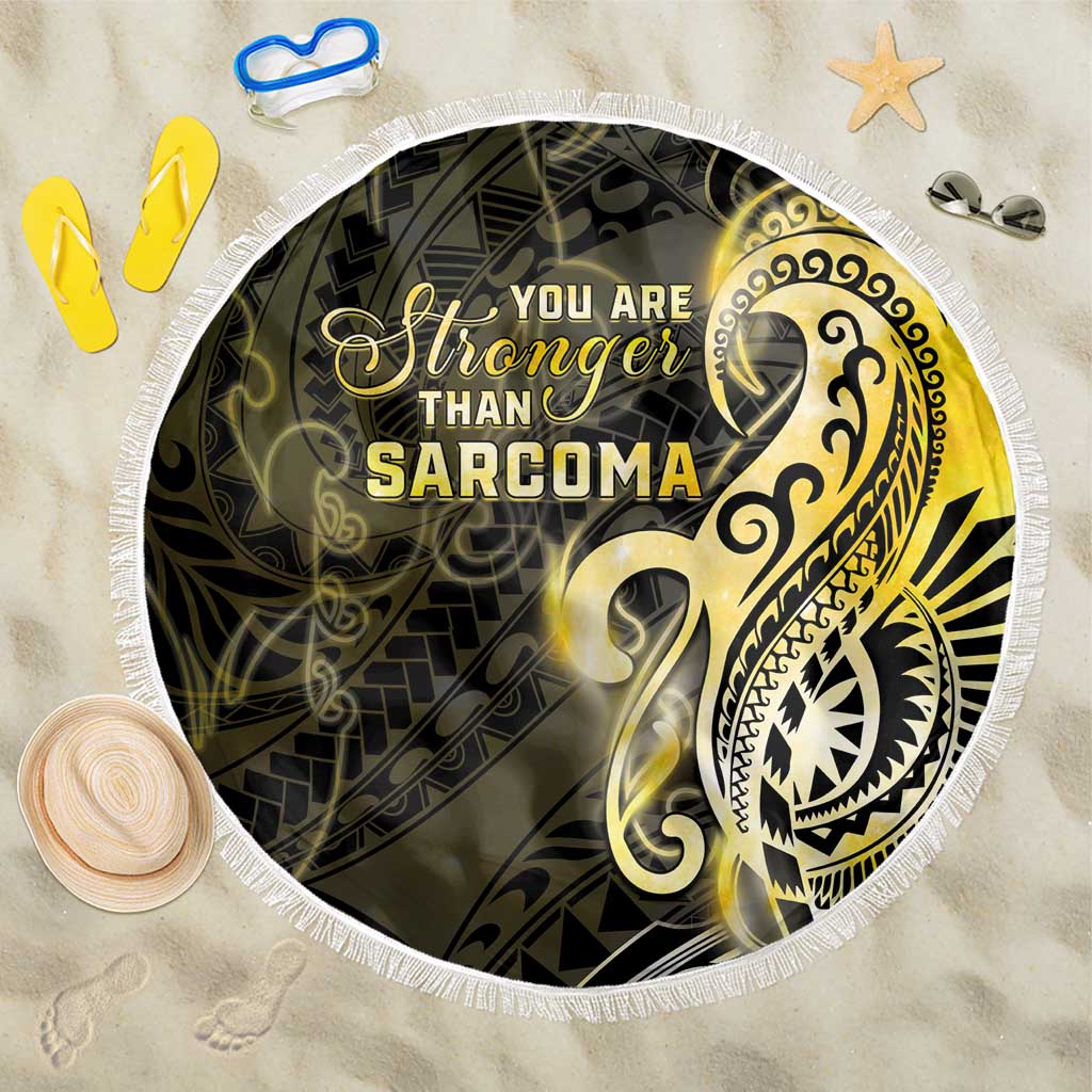 Sarcoma Awareness Beach Blanket You Are Stronger Than Sarcoma