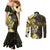 Sarcoma Awareness Couples Matching Mermaid Dress and Long Sleeve Button Shirt You Are Stronger Than Sarcoma
