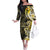 Sarcoma Awareness Family Matching Off The Shoulder Long Sleeve Dress and Hawaiian Shirt You Are Stronger Than Sarcoma