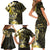Sarcoma Awareness Family Matching Short Sleeve Bodycon Dress and Hawaiian Shirt You Are Stronger Than Sarcoma