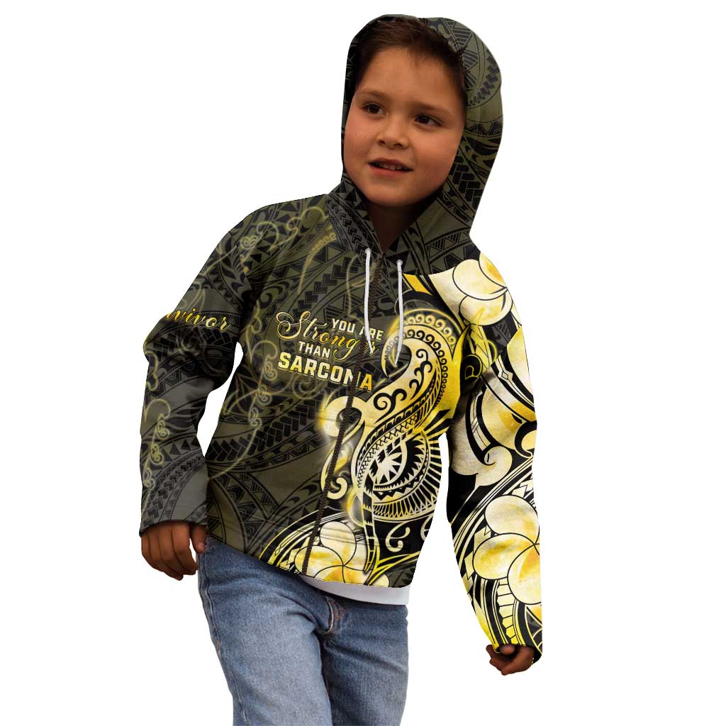 Sarcoma Awareness Kid Hoodie You Are Stronger Than Sarcoma