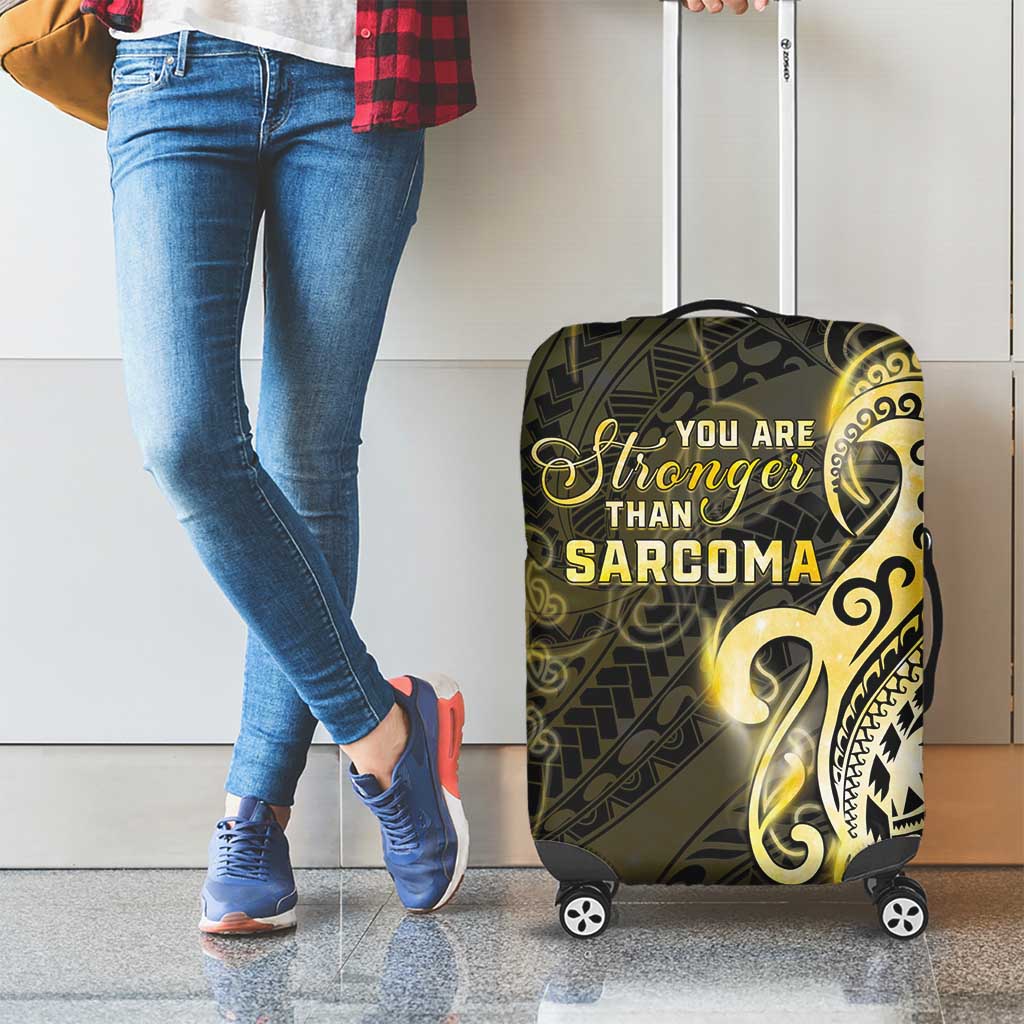 Sarcoma Awareness Luggage Cover You Are Stronger Than Sarcoma