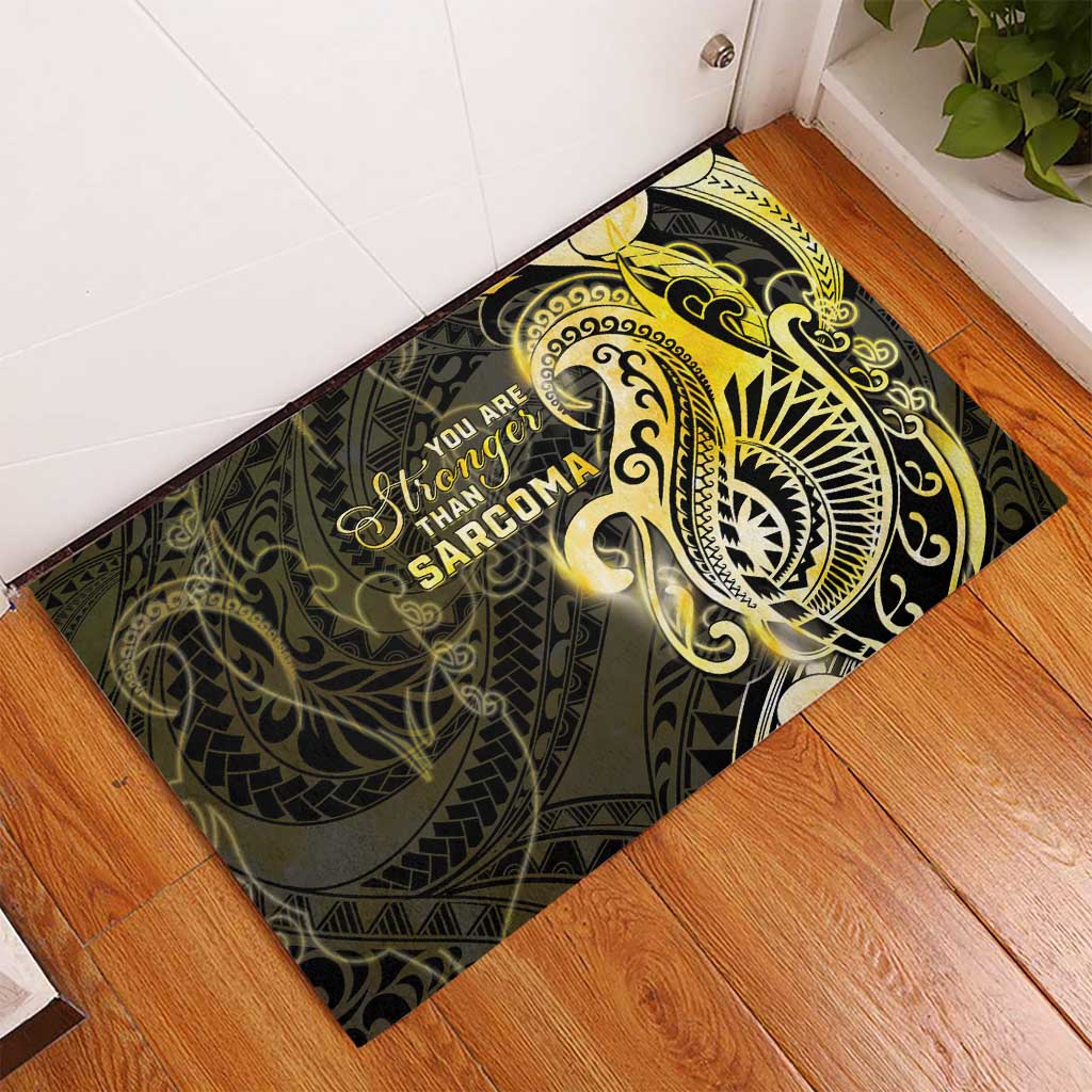 Sarcoma Awareness Rubber Doormat You Are Stronger Than Sarcoma