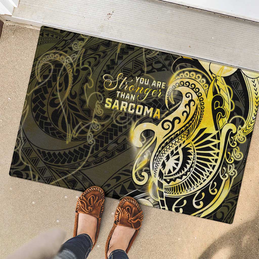 Sarcoma Awareness Rubber Doormat You Are Stronger Than Sarcoma