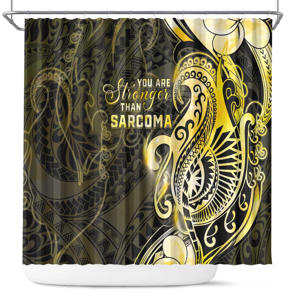 Sarcoma Awareness Shower Curtain You Are Stronger Than Sarcoma