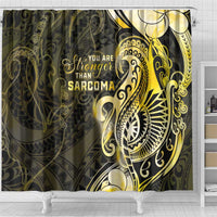 Sarcoma Awareness Shower Curtain You Are Stronger Than Sarcoma