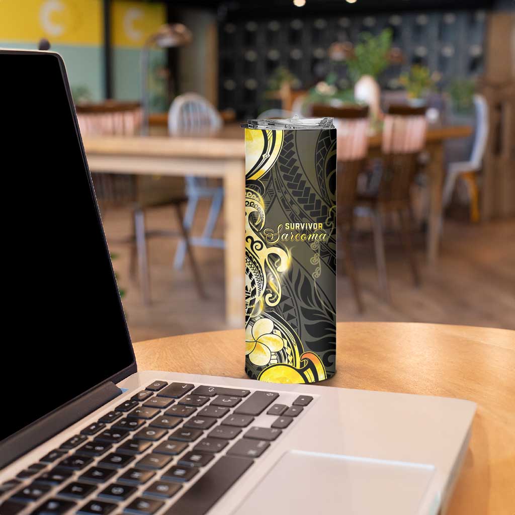 Sarcoma Awareness Skinny Tumbler You Are Stronger Than Sarcoma