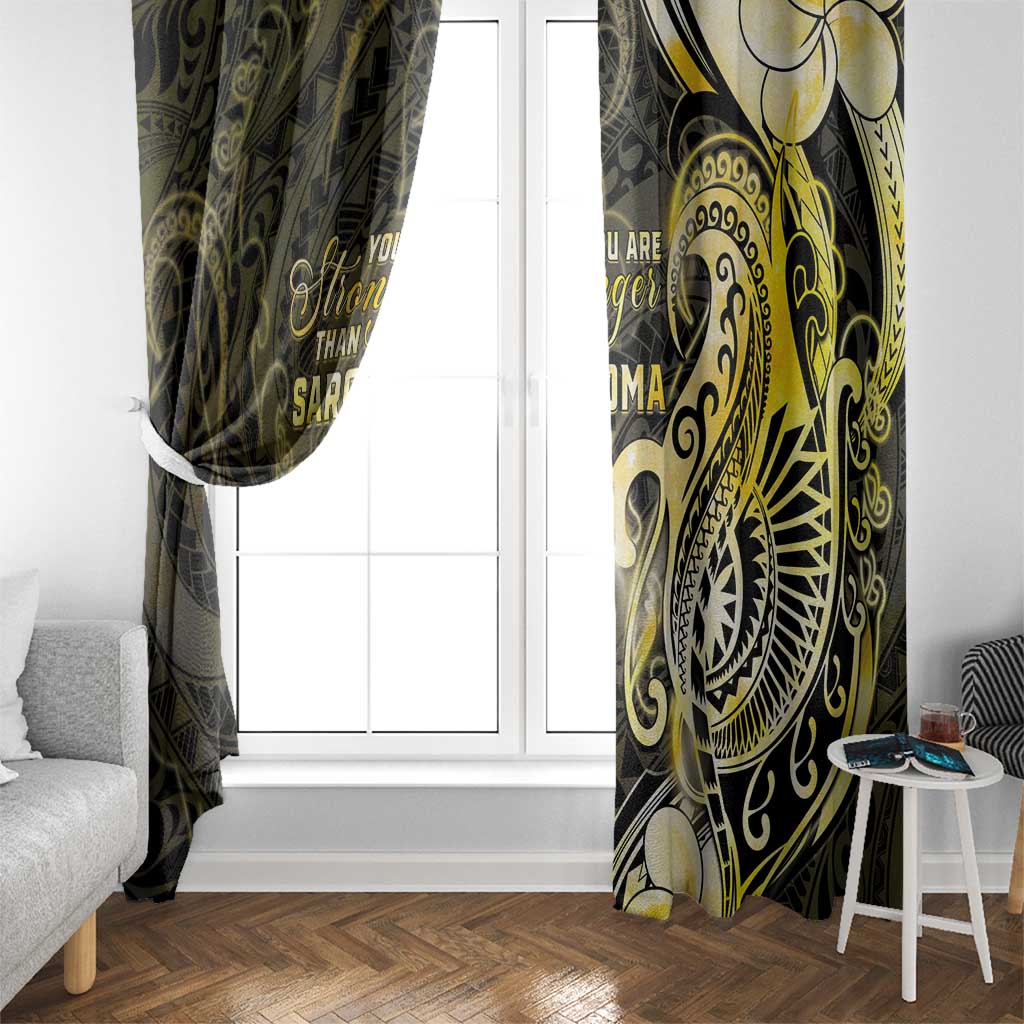 Sarcoma Awareness Window Curtain You Are Stronger Than Sarcoma