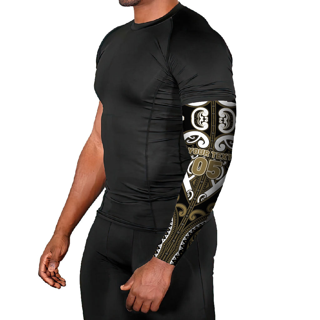 Custom Aotearoa Waikato Tainui Arm Sleeves Maori Tribal Pattern