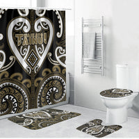 Aotearoa Waikato Tainui Bathroom Set Maori Tribal Pattern
