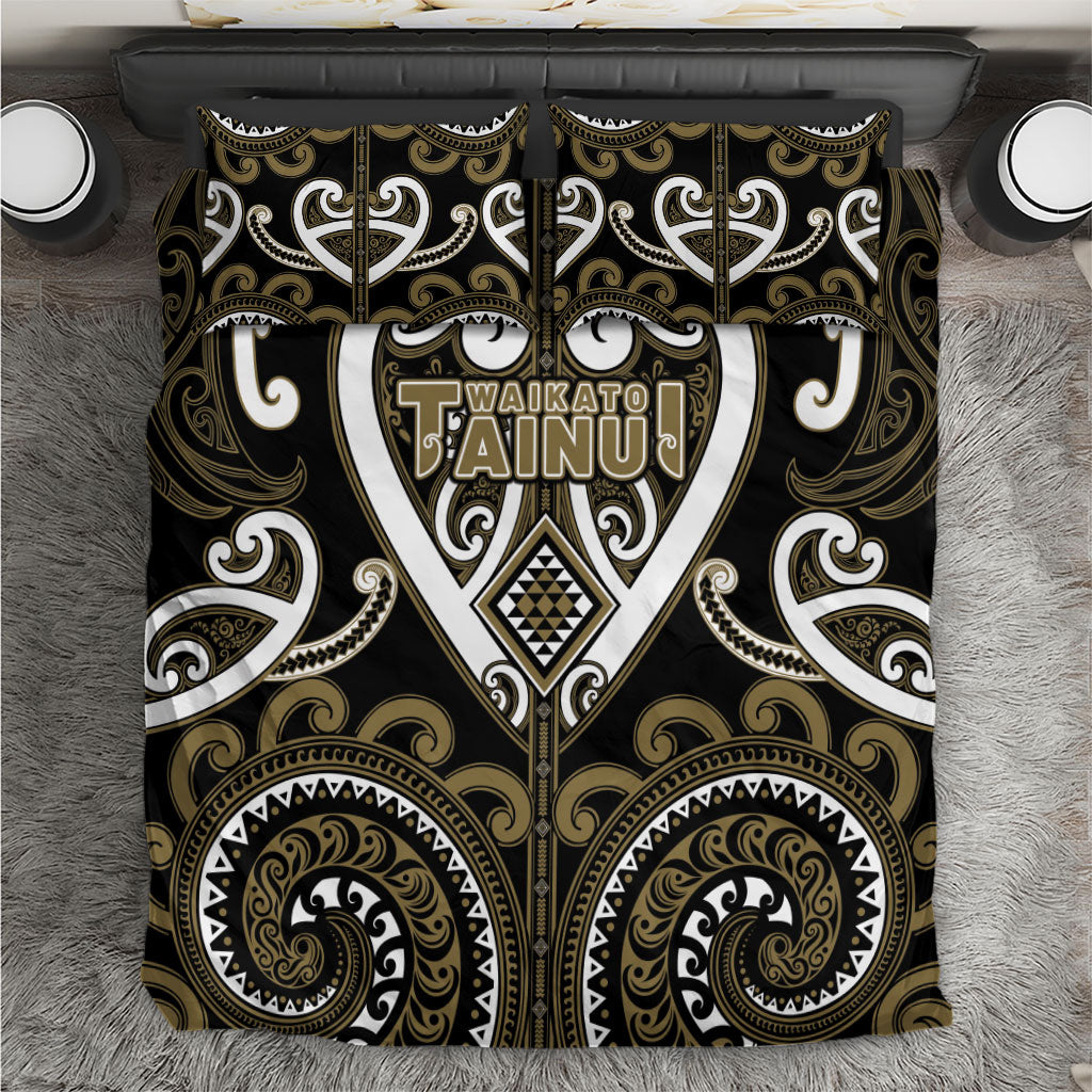 Aotearoa Waikato Tainui Bedding Set Maori Tribal Pattern