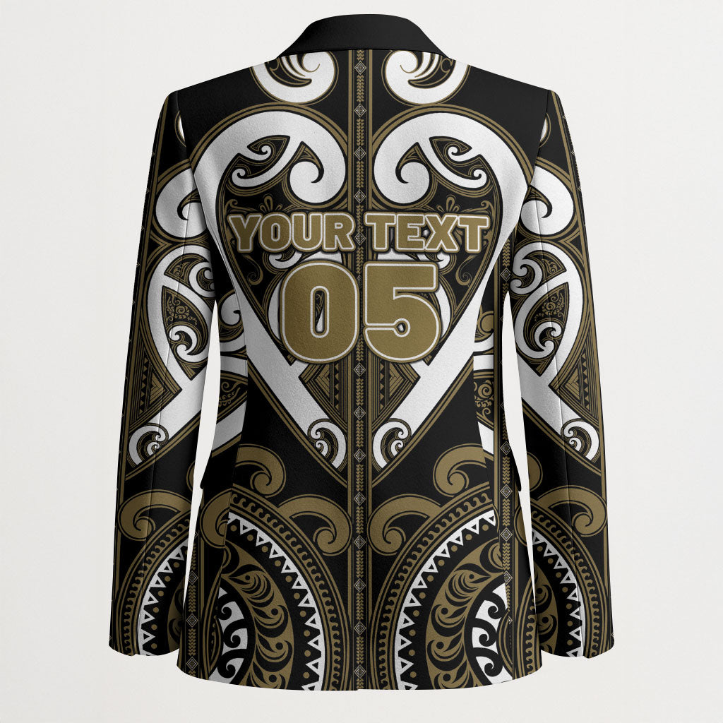 Custom Aotearoa Waikato Tainui Blazer Maori Tribal Pattern