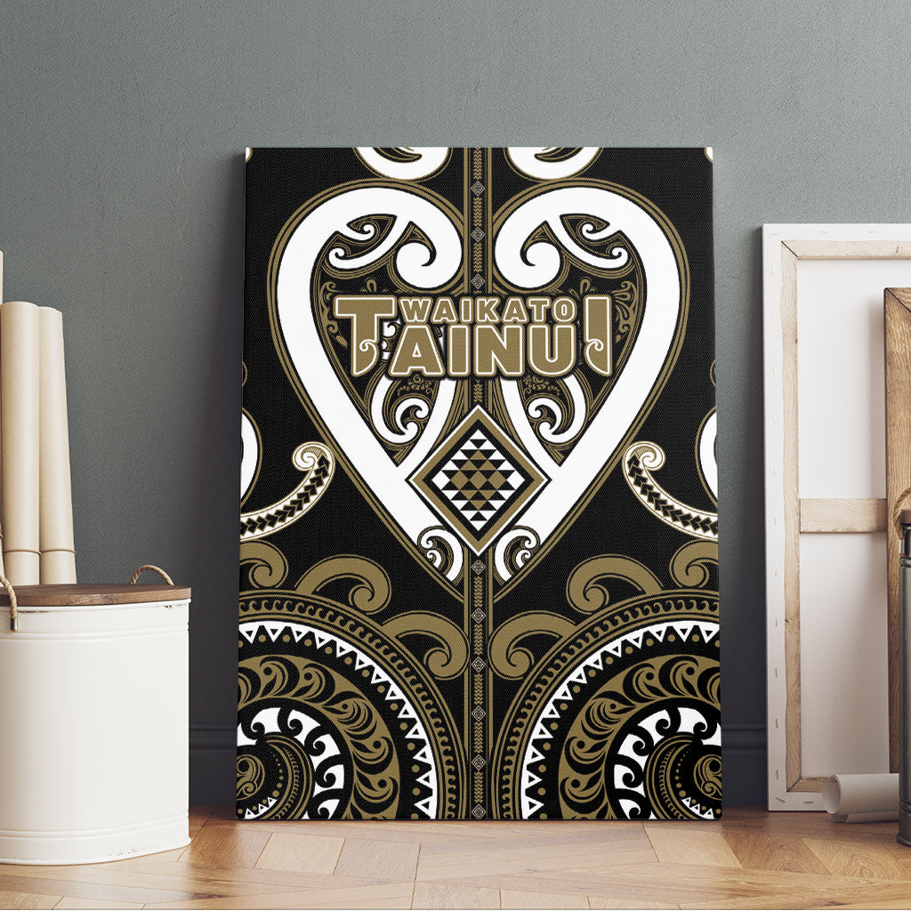 Aotearoa Waikato Tainui Canvas Wall Art Maori Tribal Pattern