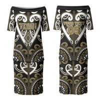 Custom Aotearoa Waikato Tainui Couples Matching Puletasi and Hawaiian Shirt Maori Tribal Pattern