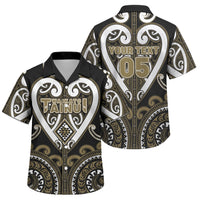 Custom Aotearoa Waikato Tainui Family Matching Tank Maxi Dress and Hawaiian Shirt Maori Tribal Pattern