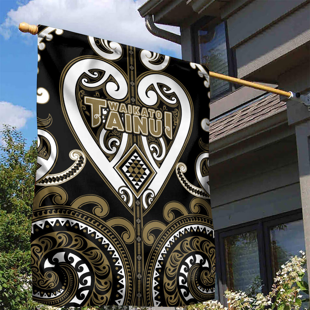 Aotearoa Waikato Tainui Garden Flag Maori Tribal Pattern