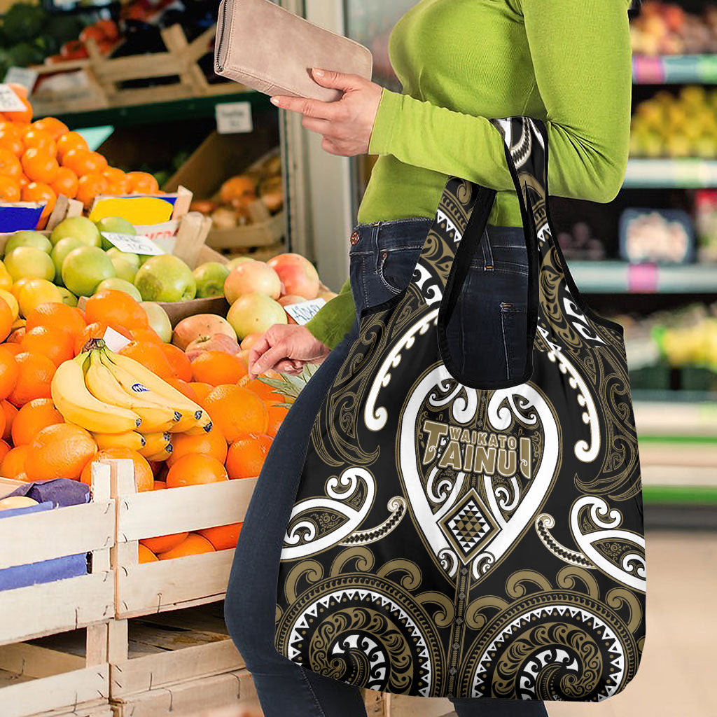 Aotearoa Waikato Tainui Grocery Bag Maori Tribal Pattern