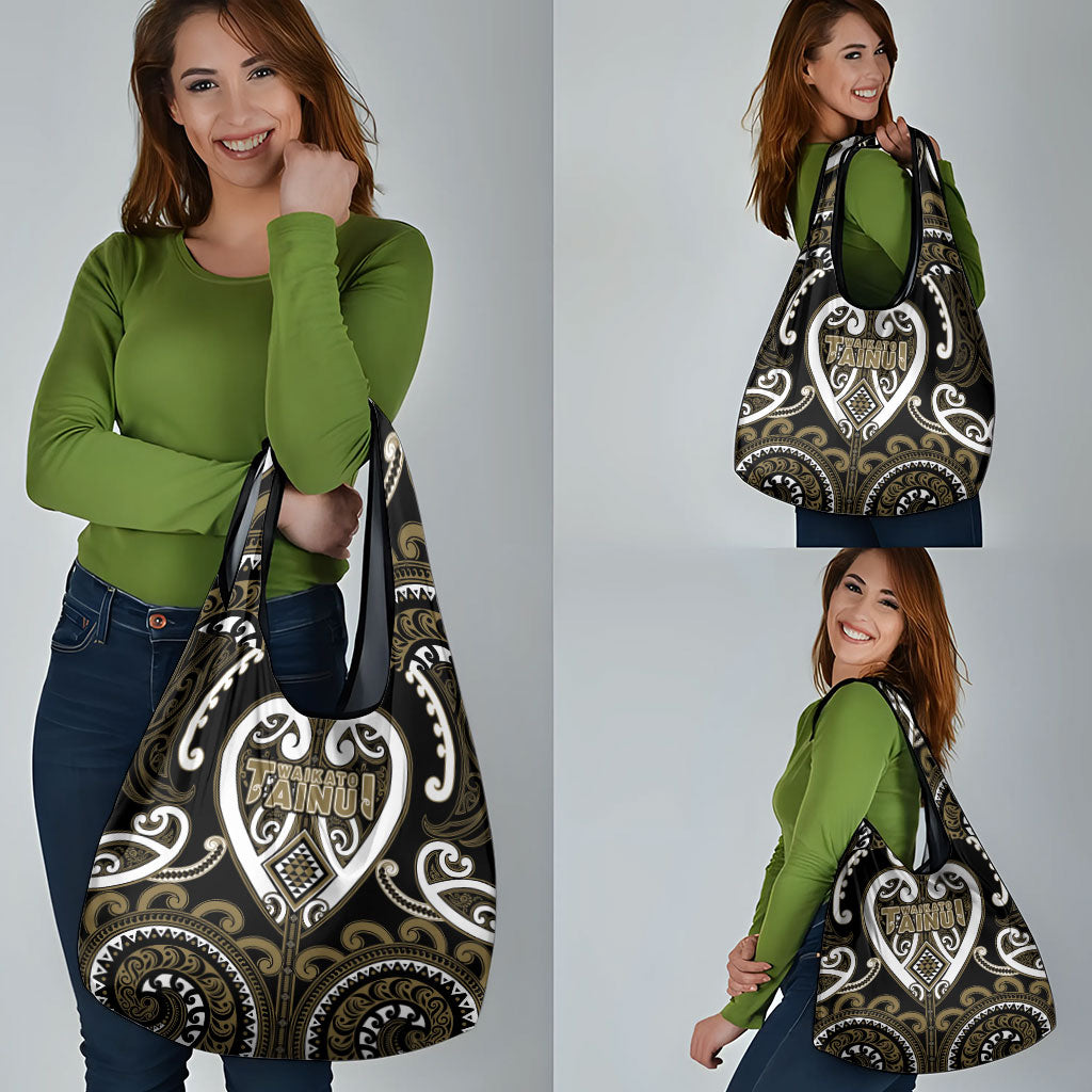 Aotearoa Waikato Tainui Grocery Bag Maori Tribal Pattern