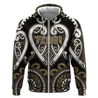 Custom Aotearoa Waikato Tainui Hoodie Maori Tribal Pattern