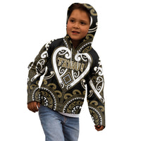 Custom Aotearoa Waikato Tainui Kid Hoodie Maori Tribal Pattern