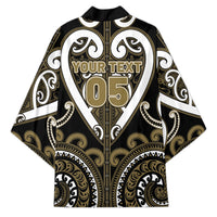Custom Aotearoa Waikato Tainui Kimono Maori Tribal Pattern