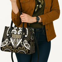 Aotearoa Waikato Tainui Leather Bag Maori Tribal Pattern