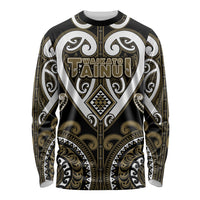 Custom Aotearoa Waikato Tainui Long Sleeve Shirt Maori Tribal Pattern
