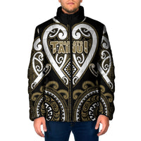 Custom Aotearoa Waikato Tainui Padded Jacket Maori Tribal Pattern