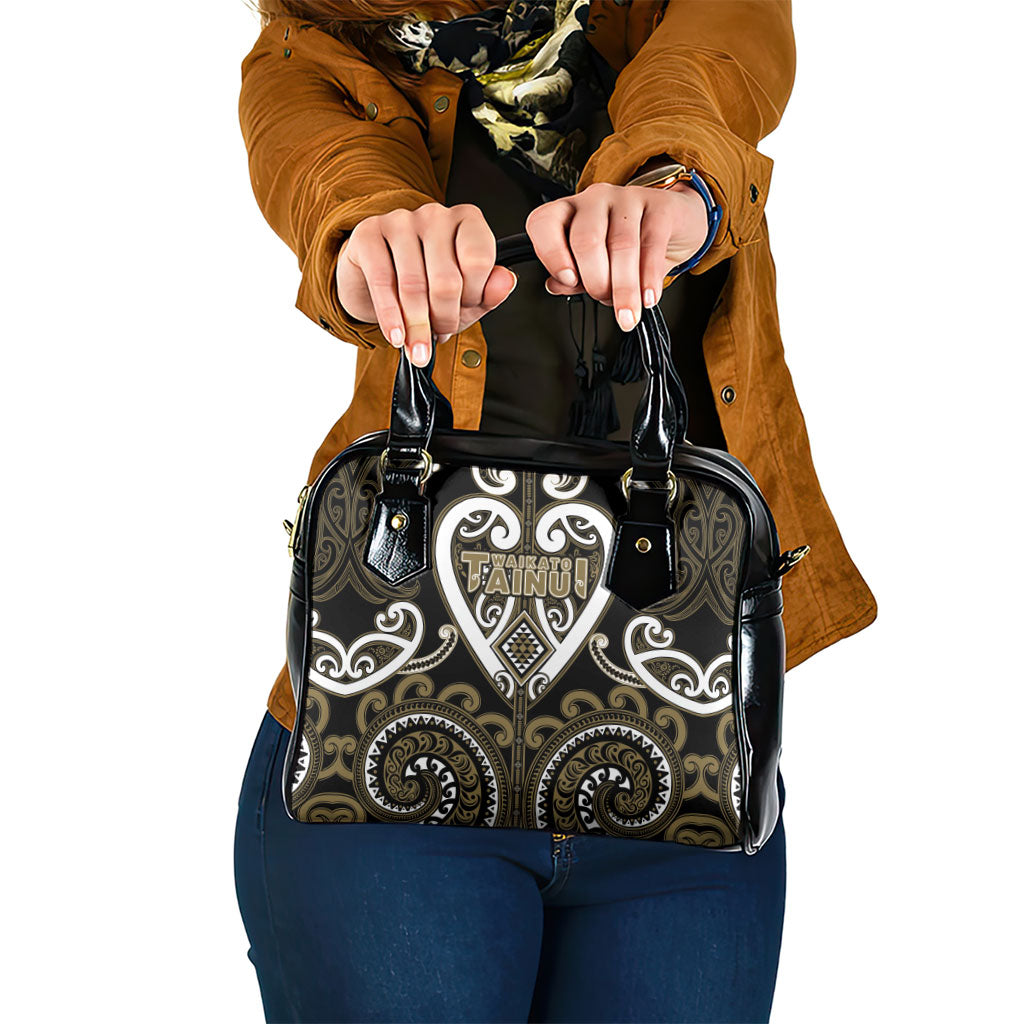 Aotearoa Waikato Tainui Shoulder Handbag Maori Tribal Pattern