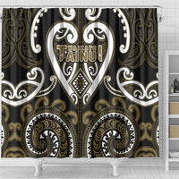 Aotearoa Waikato Tainui Shower Curtain Maori Tribal Pattern