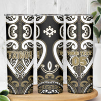 Custom Aotearoa Waikato Tainui Skinny Tumbler Maori Tribal Pattern