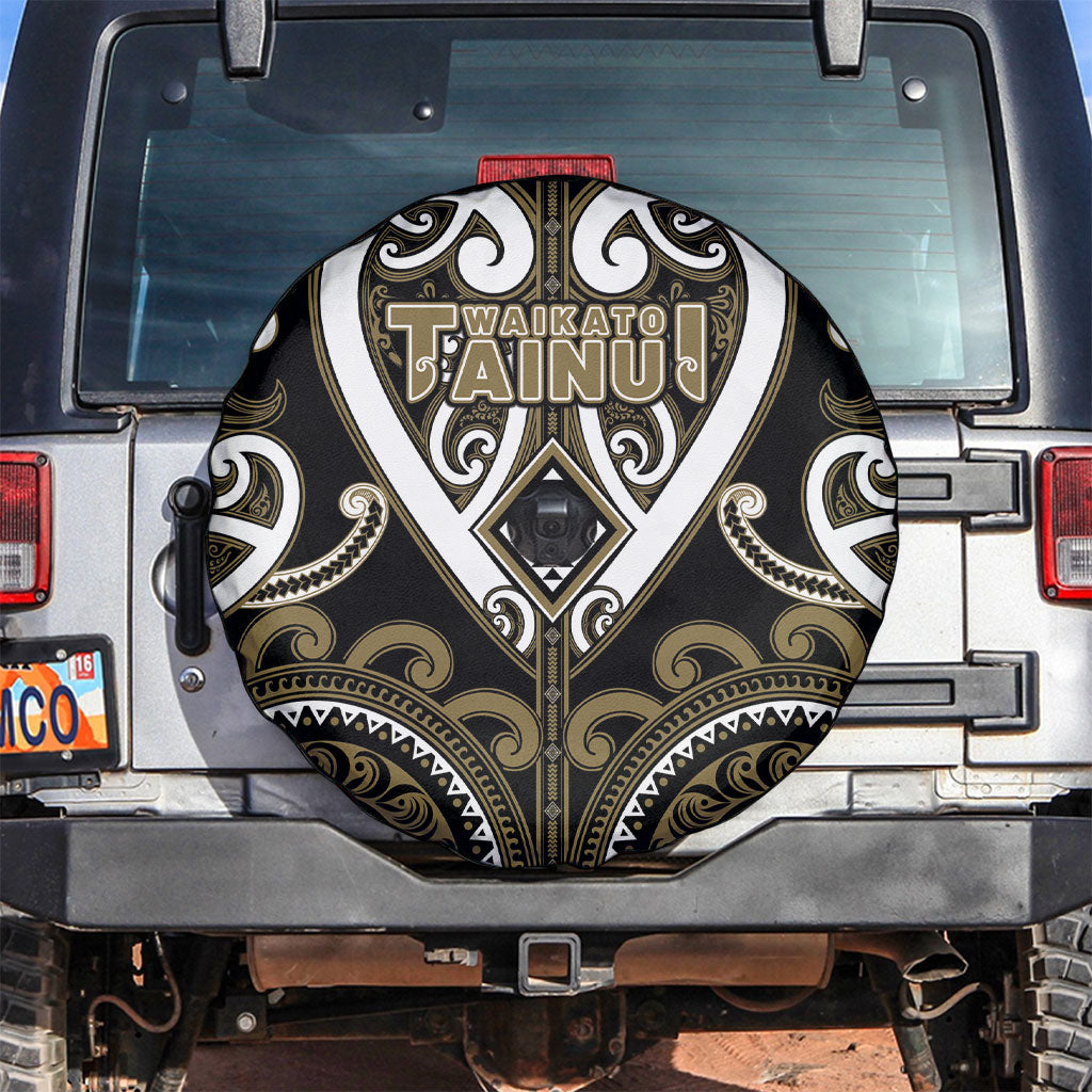 Aotearoa Waikato Tainui Spare Tire Cover Maori Tribal Pattern