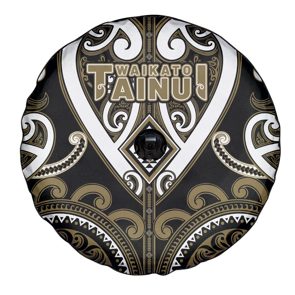 Aotearoa Waikato Tainui Spare Tire Cover Maori Tribal Pattern
