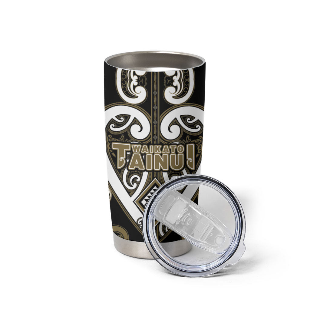 Custom Aotearoa Waikato Tainui Tumbler Cup Maori Tribal Pattern