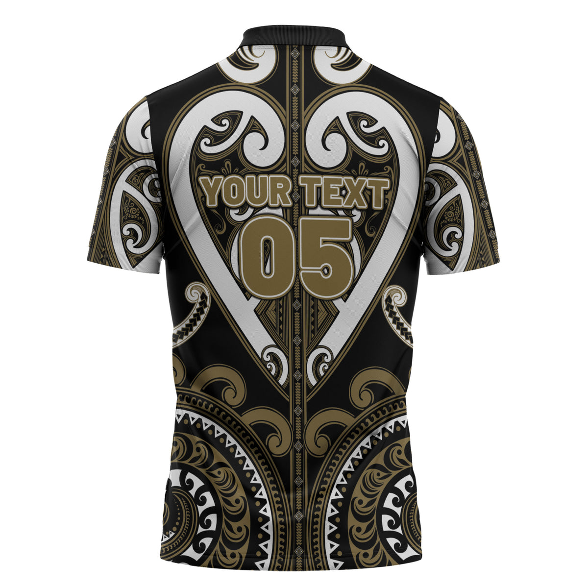Custom Aotearoa Waikato Tainui Zipper Polo Shirt Maori Tribal Pattern