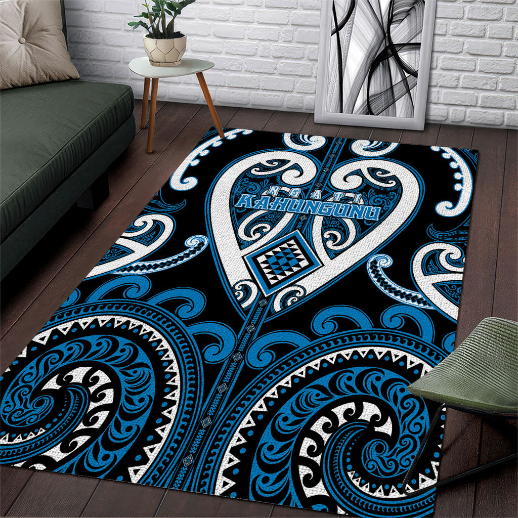 Aotearoa Ngati Kahungunu Area Rug Maori Tribal Pattern