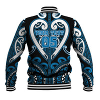 Custom Aotearoa Ngati Kahungunu Baseball Jacket Maori Tribal Pattern